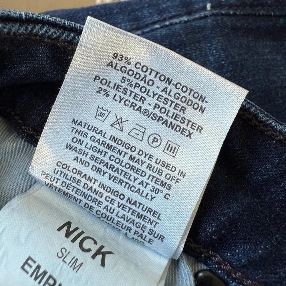 NWT DL1961 Men's Nick Slim Stretch Denim Jeans Blue Size 30x34 Medium Wash $125
